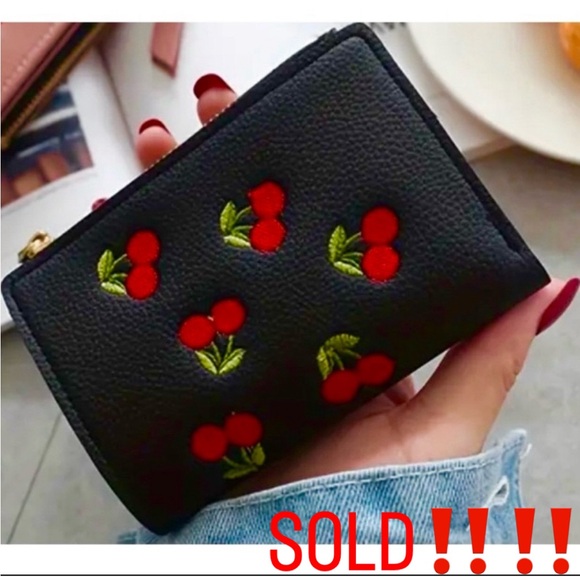 Handbags - 🆕 Black Cherry Versatile Lightweight Wallet